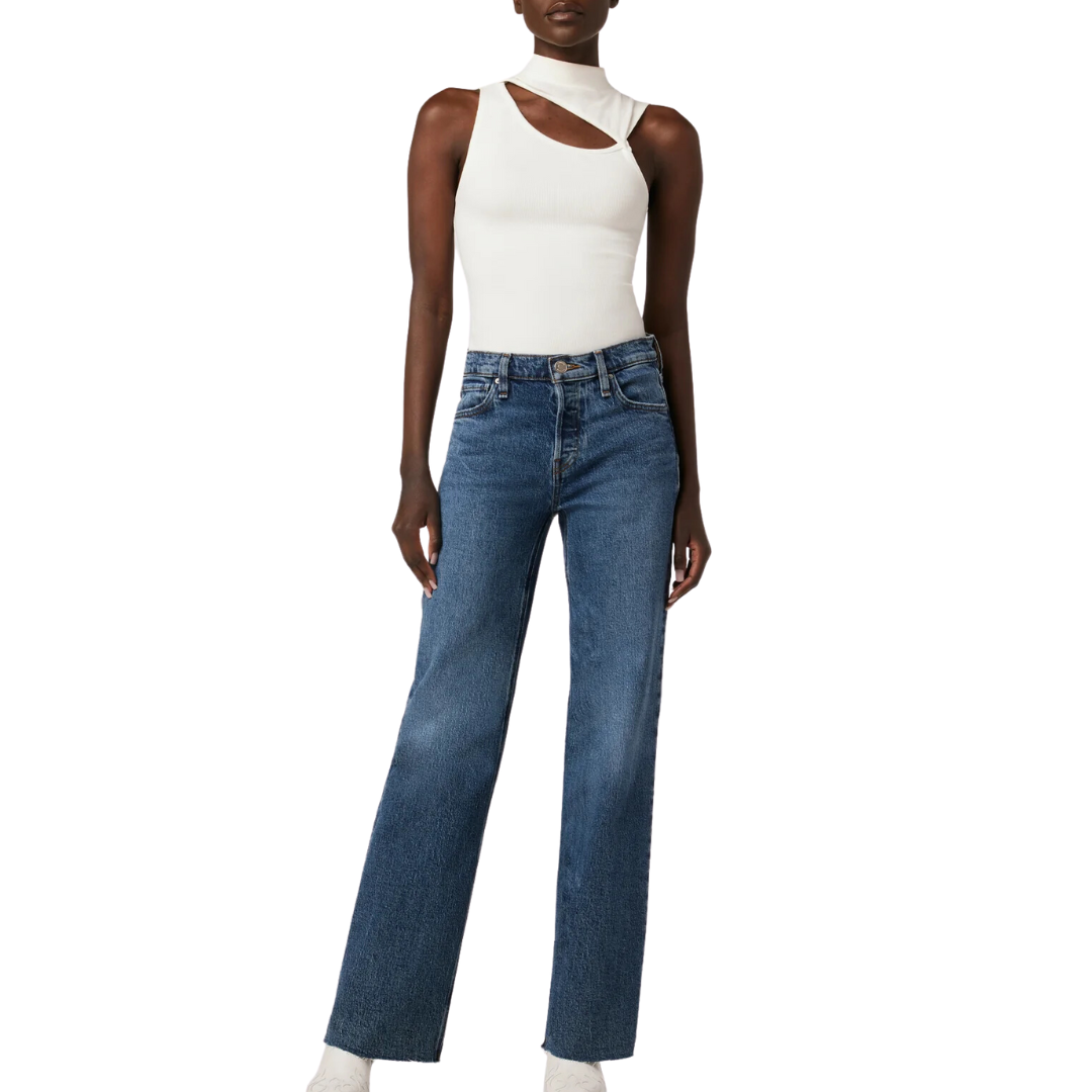 Rosie High-Rise Wide Leg Jean in Apollo