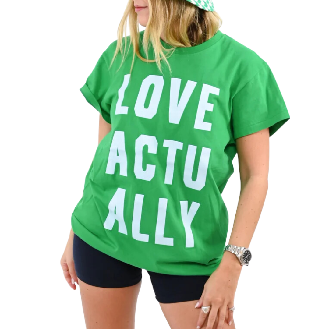 The I Heart Tee Love Actually in Parrot