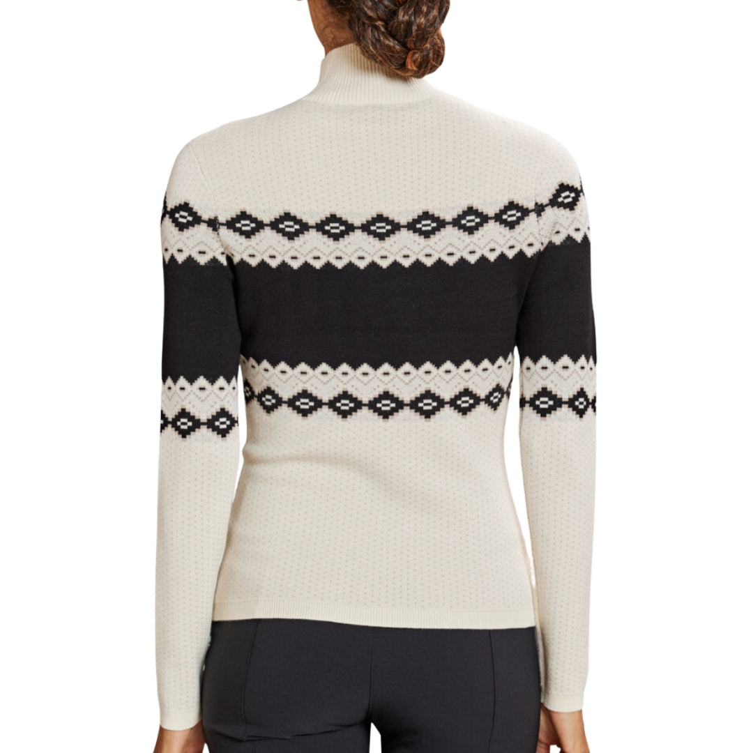 Aurora Mock Neck Sweater in Ivory