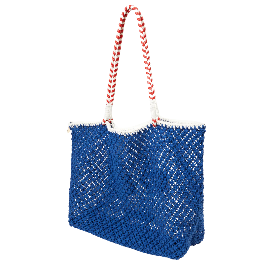 L'été Tote in Cobalt w/ Poppy Ciao
