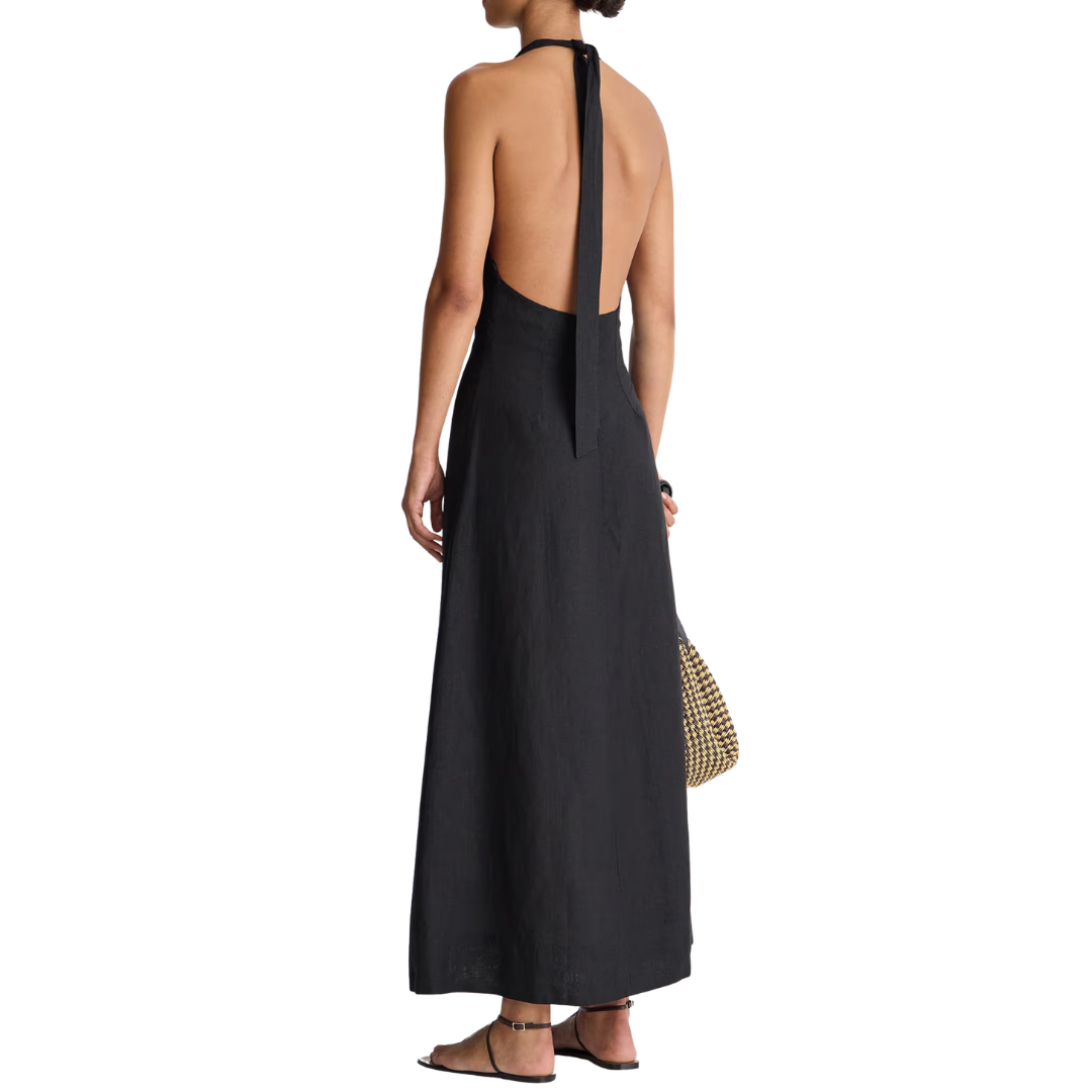 Salome Halter Maxi in Black