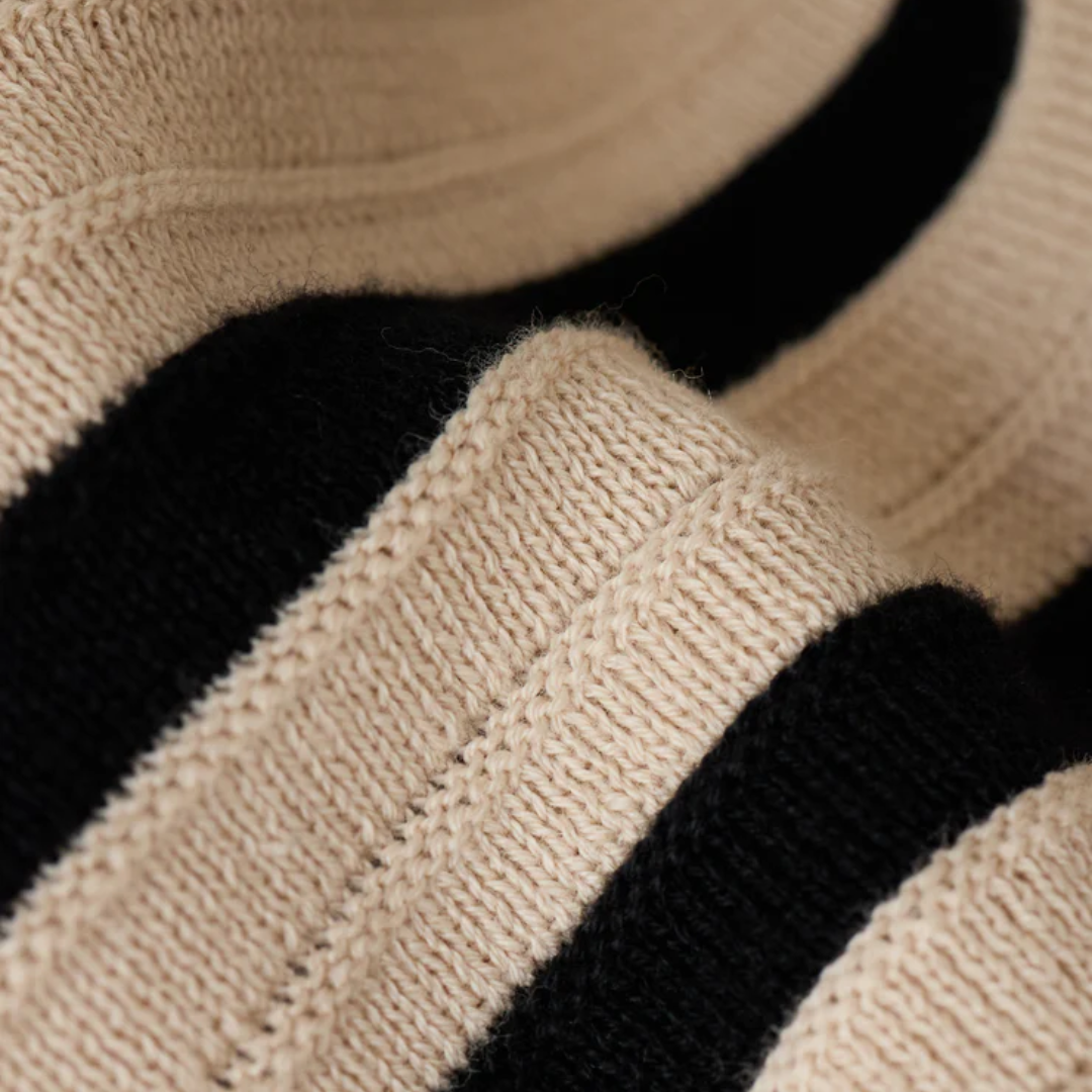 Emori Striped Muscle Tank in Natural