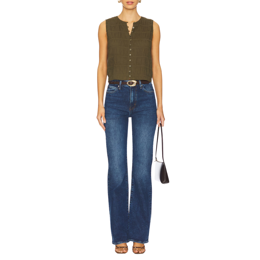The Smocked Tank in Juniper