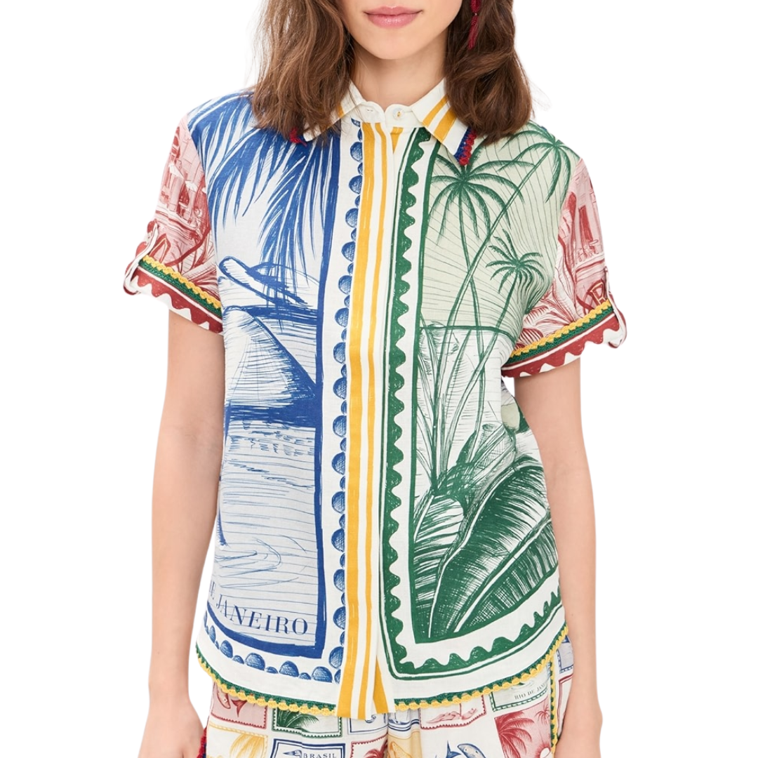 Brasil Vintage Shirt in Off-White