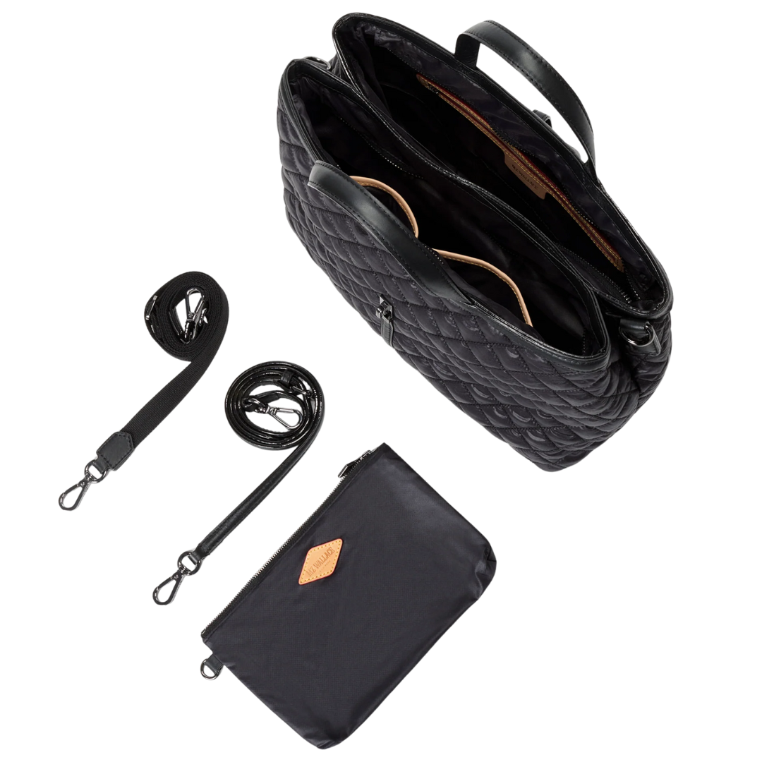 Medium Astor Top Handle in Black