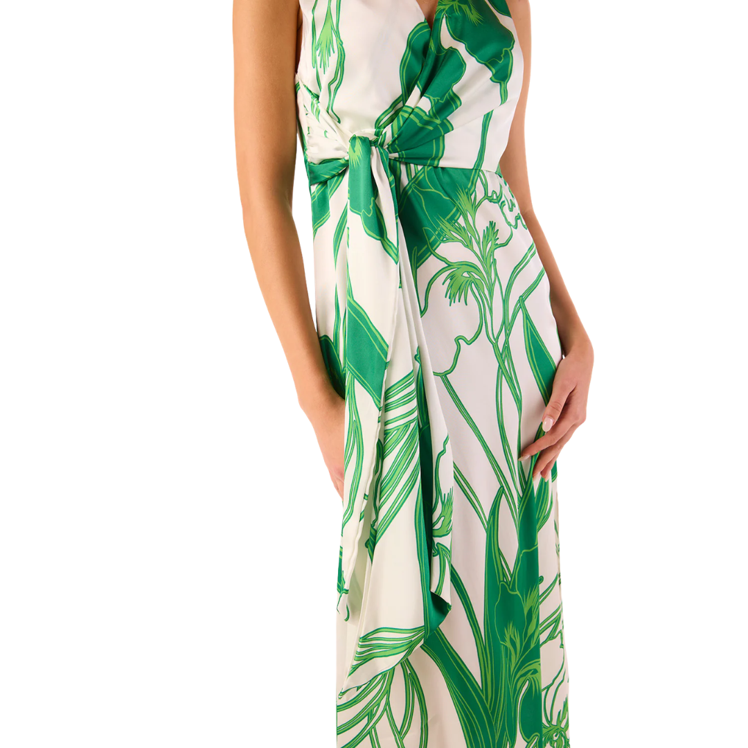 Kina Dress in Winding Iris
