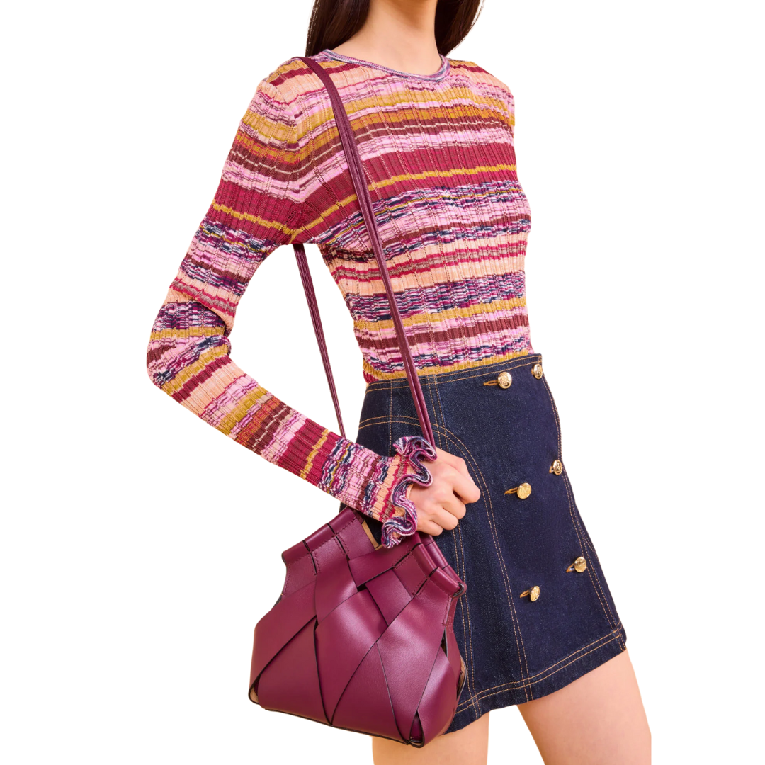 Charlotte Crossbody in Bordeaux