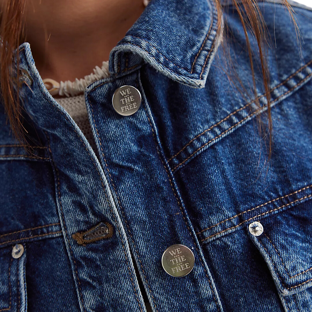 We The Free Jade Denim Jacket in High Dive