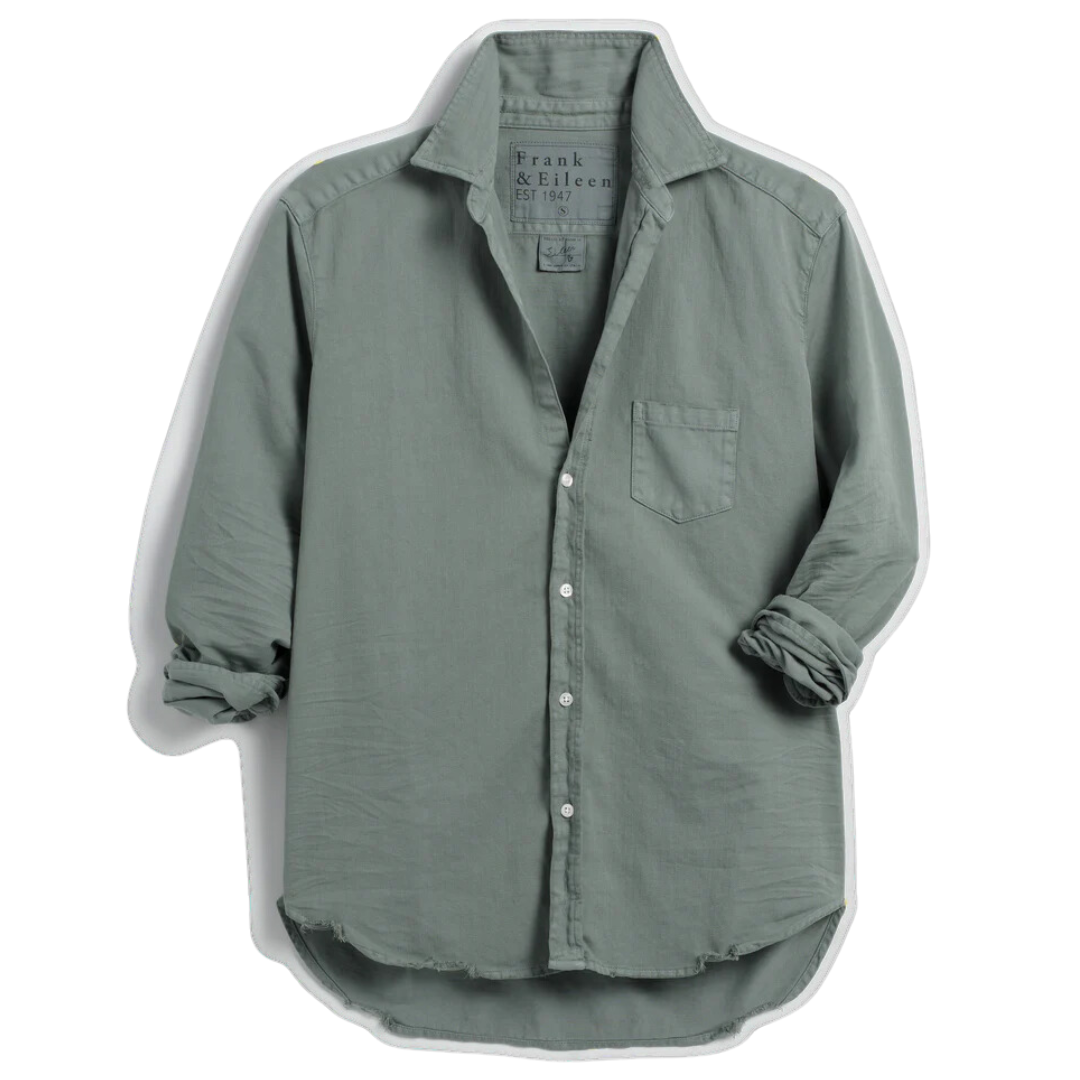 Eileen in Italian Cotton Denim Thyme