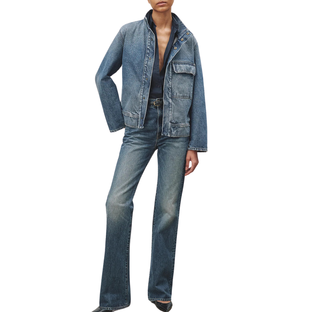 Marilou Denim Jacket in Ocean Wash