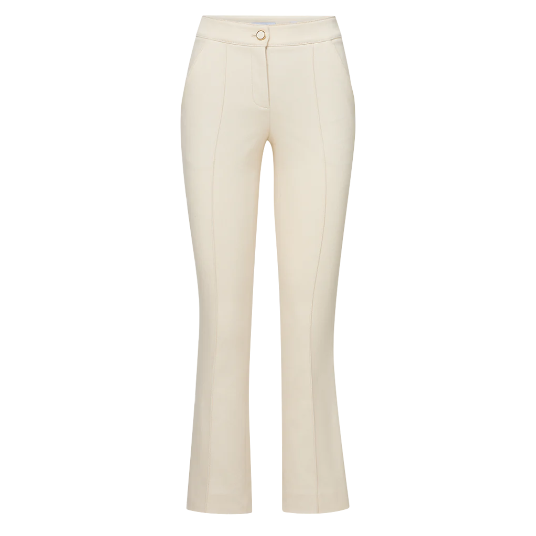 Kimra Straight-Leg Pant in Ecru