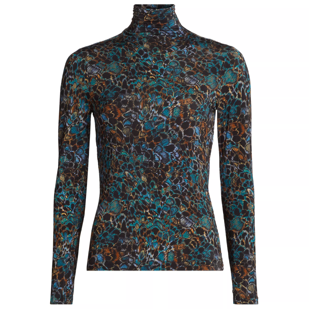 Aurelia Turtleneck in Caribaea