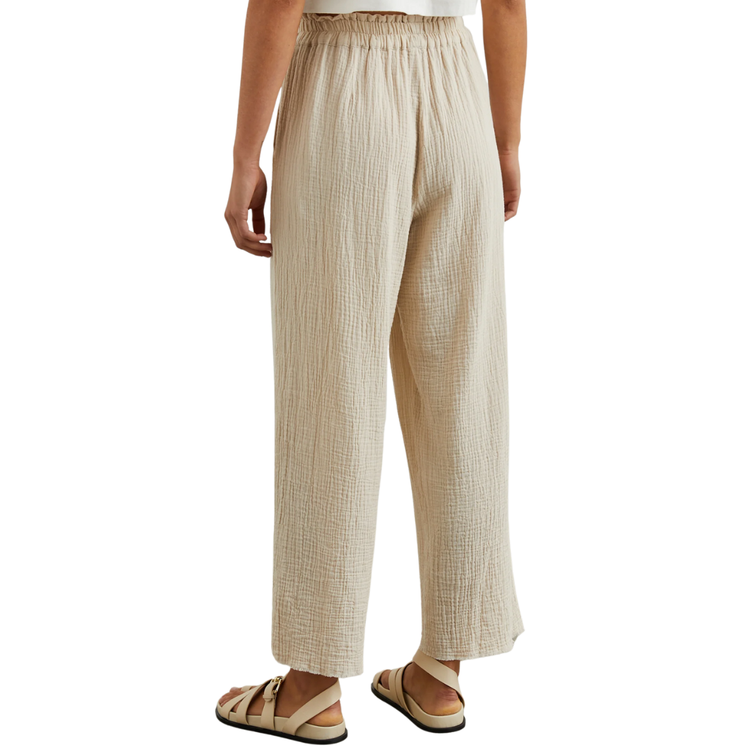 Leon Crop Pant in Flax