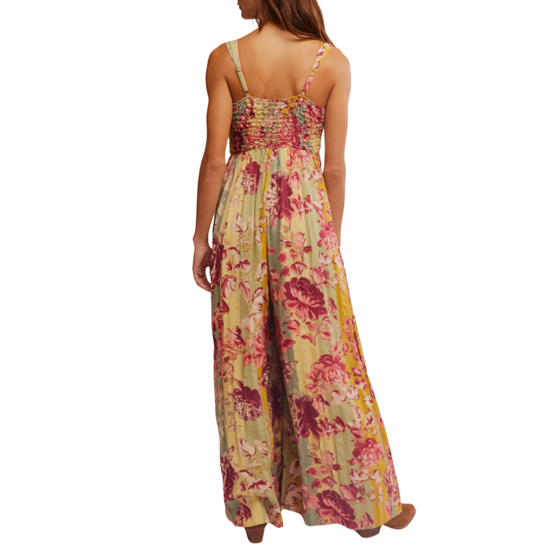 Melrose Wide Leg Jumpsuit in Warm Combo