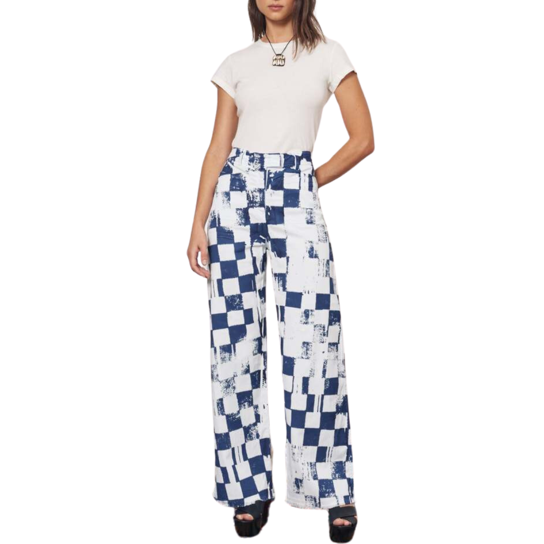 Tripoli Pant in Ice Blue & Midnight