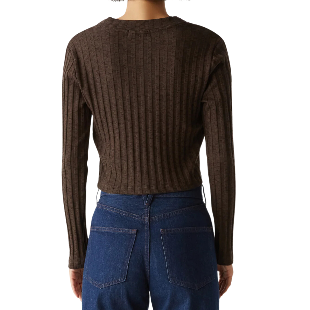 Ellis Cropped Cardigan in Java