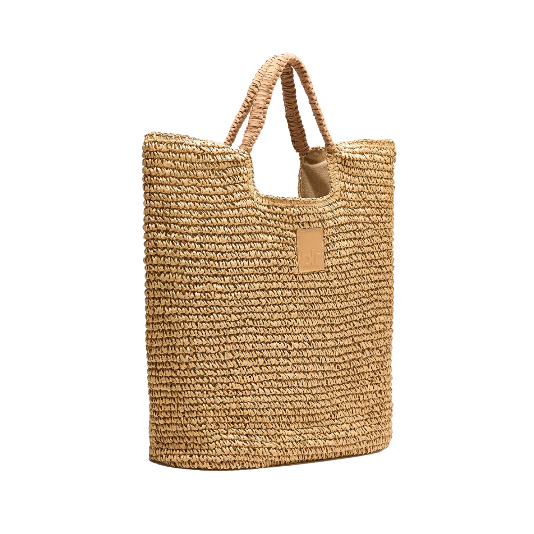 Ogico Straw Shopping Bag in Natural
