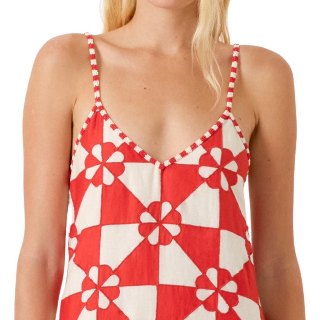 Spice Ibis Jubilee Dress in Off-White