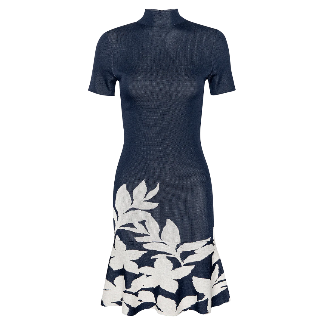 Allie Dress in Navy Flora
