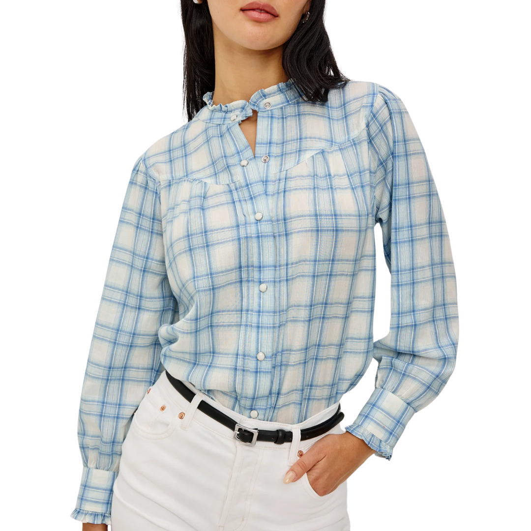 Alanna Shirt in Bluebell Ivory