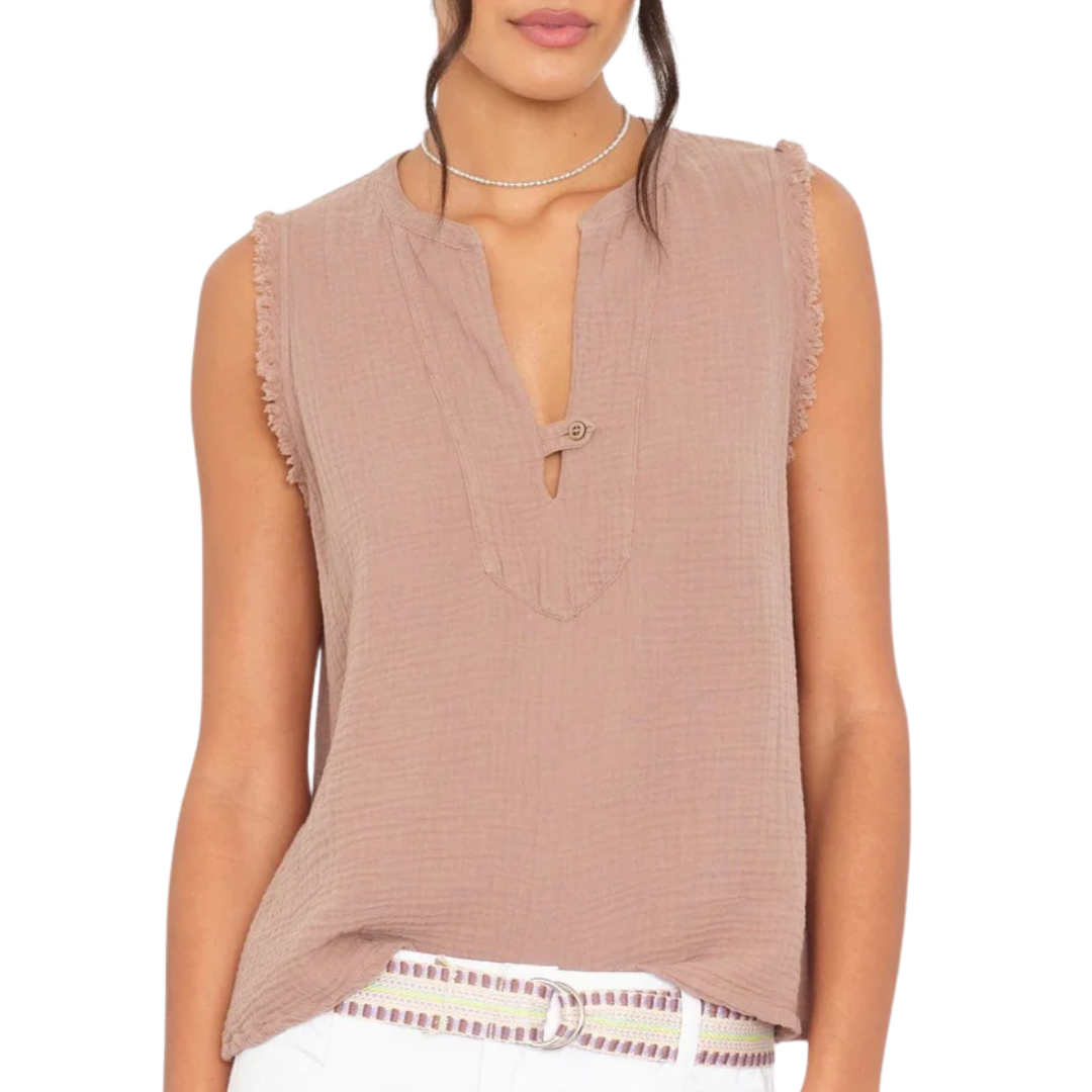 Portia Top in Ash Brown