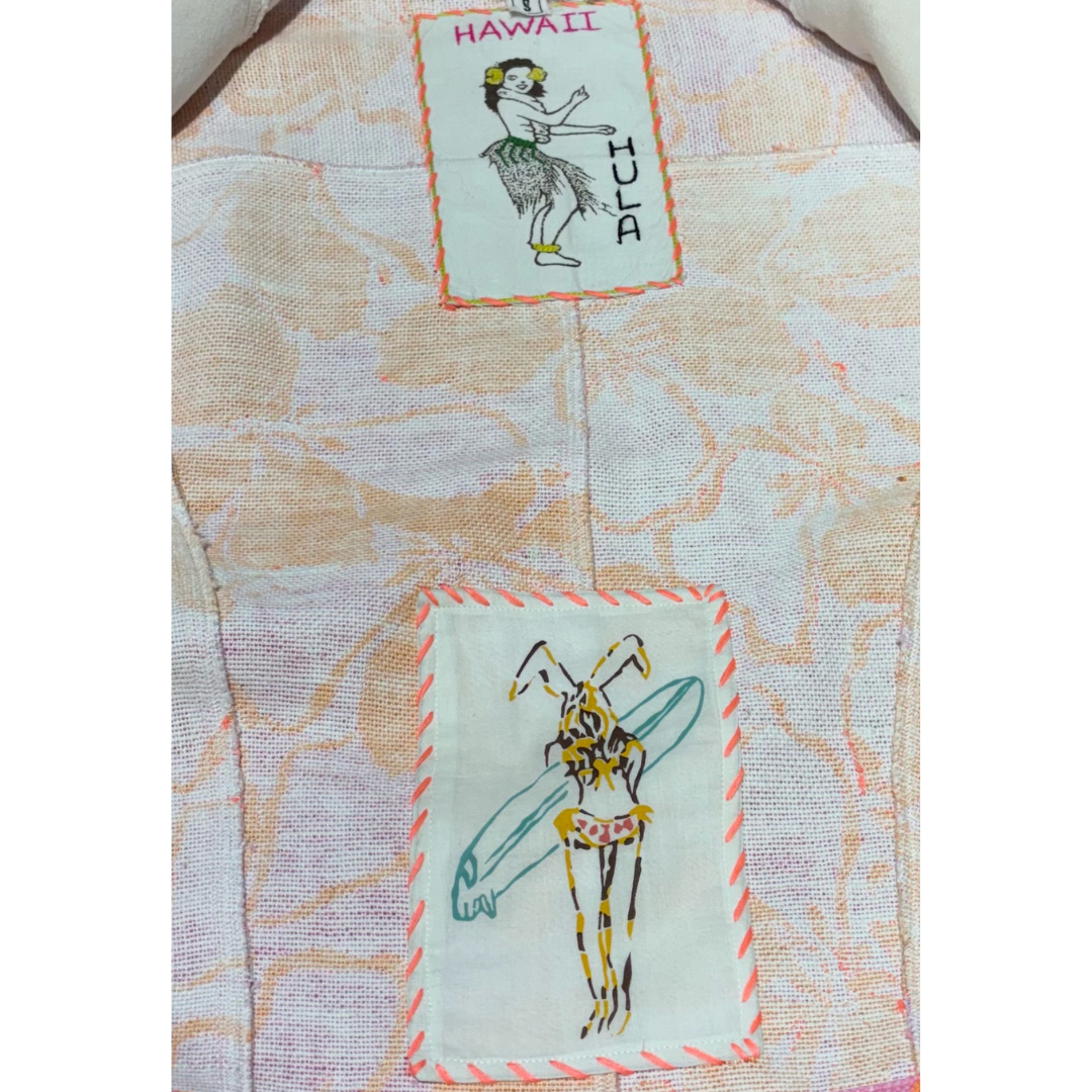 Hibiscus Surf Jacket in Orange/Pink