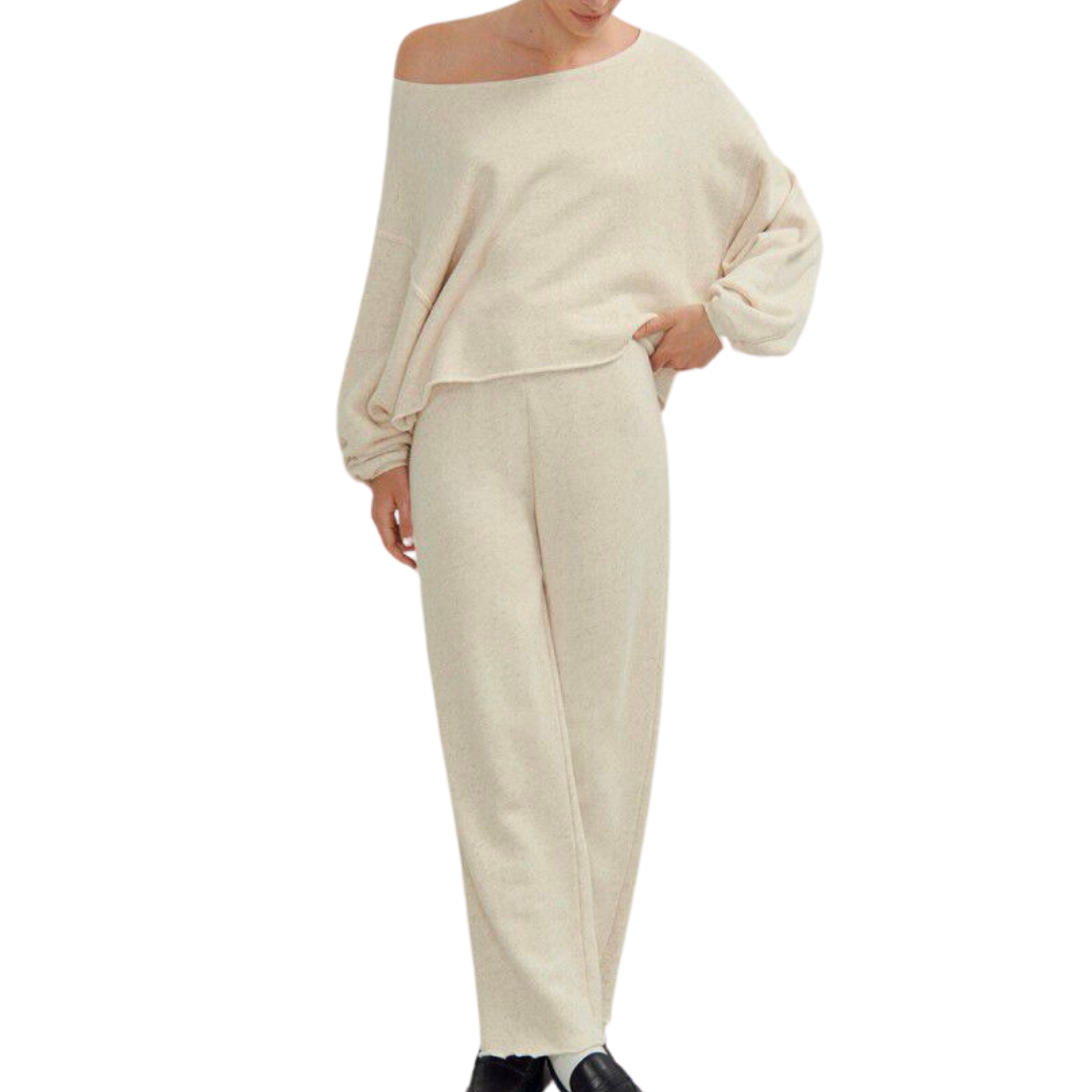 Itonay Joggers in Ecru Melange