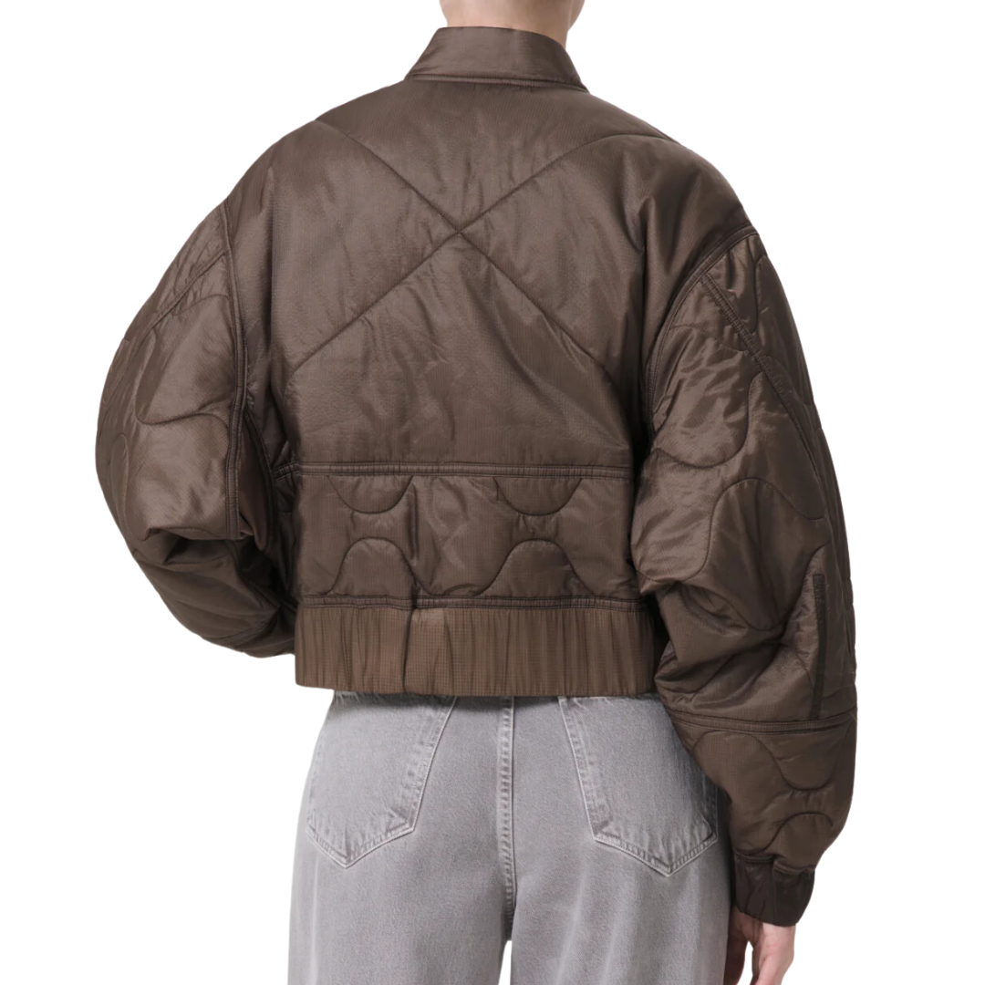 Iona Quilted Jacket in Taupe