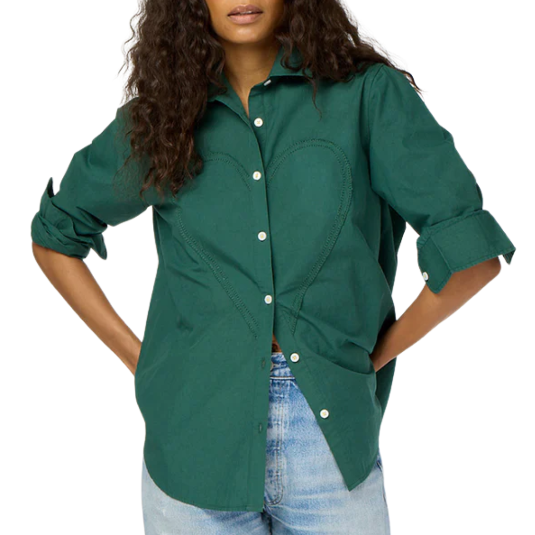 Mia Shirt Max Heart in Emerald