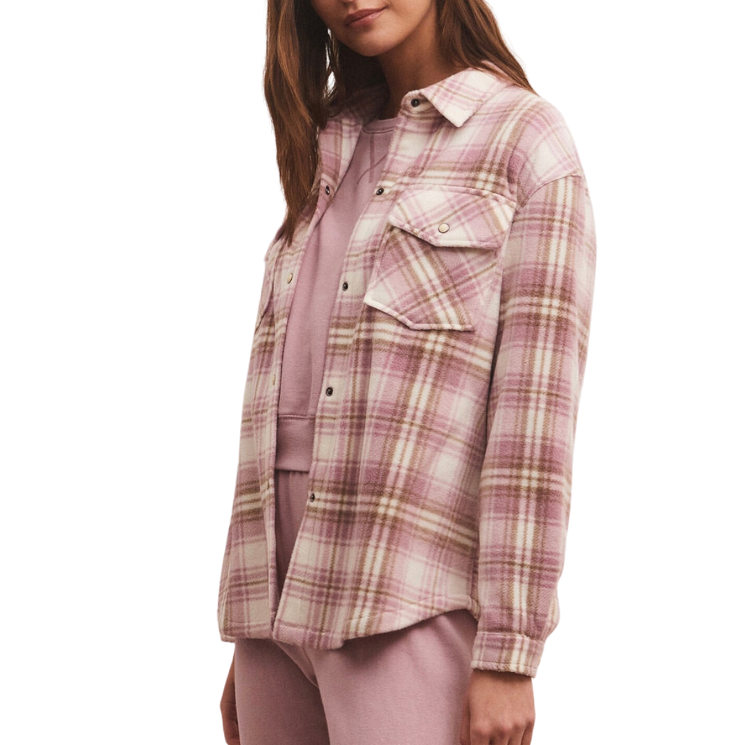Hiker Two Tone Fleece Jacket in Sandstone