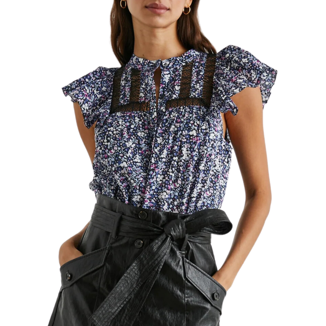 Louella Top in Midnight Hyacinth