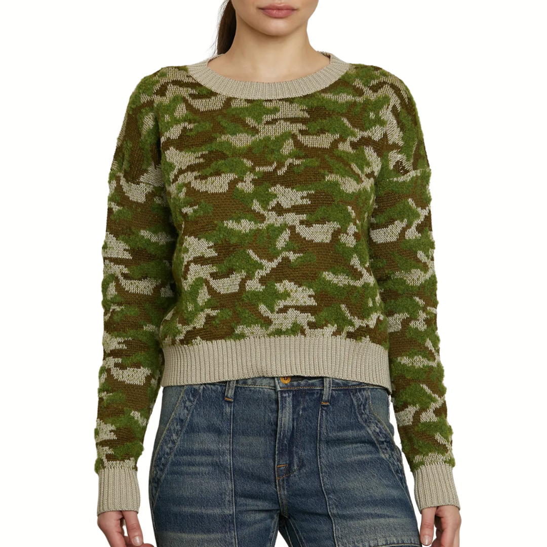 Blayne Sweater in Camo Jacquard