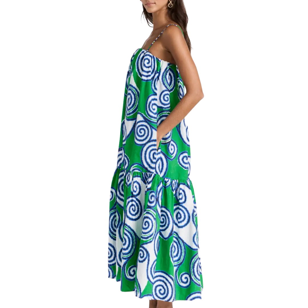 Alby Dress in Lagoon