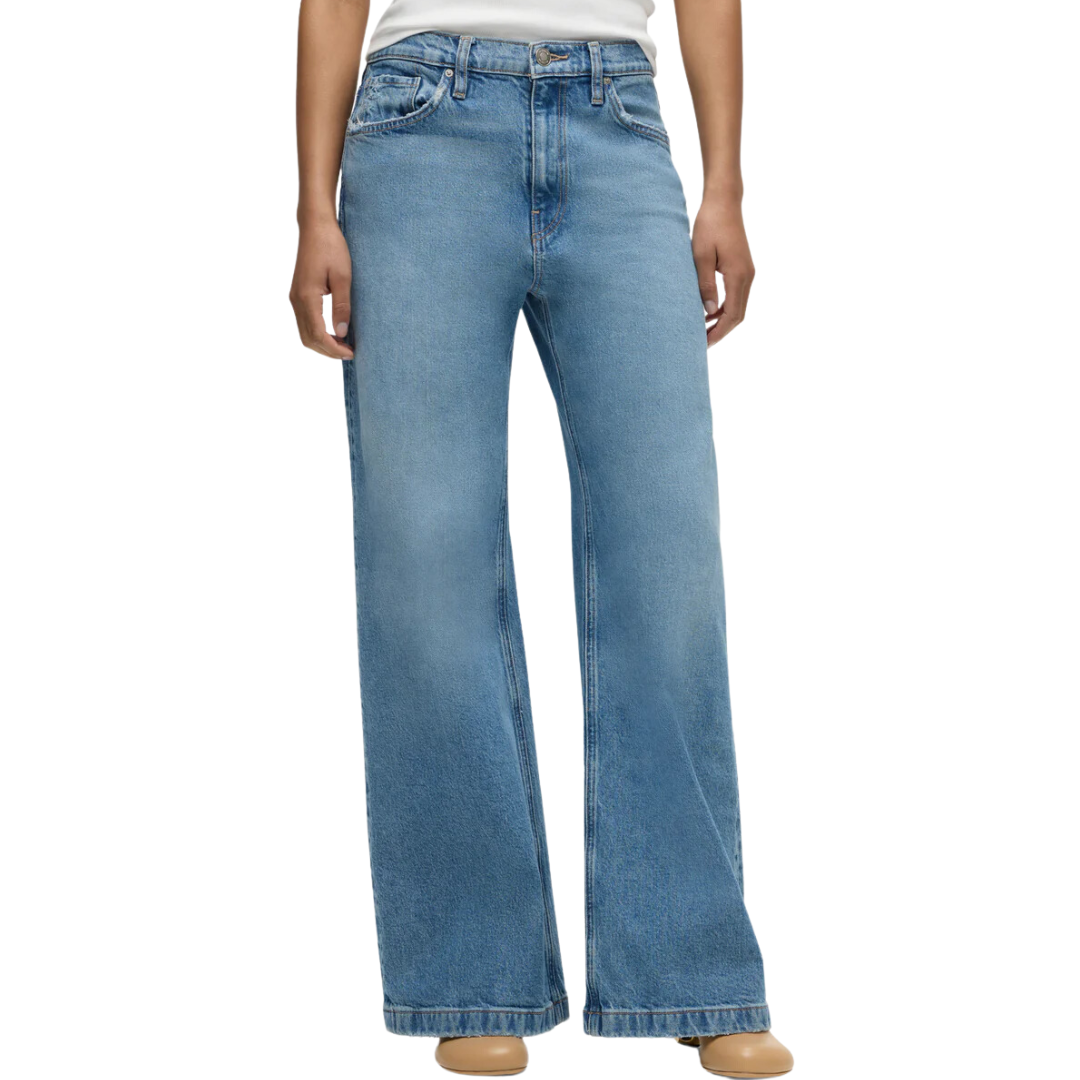 Jodie Loose Fit Wide Leg Jean in Goddess