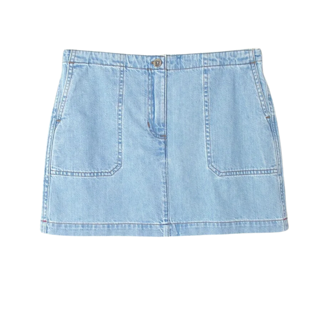 Skylar Denim Skirt in Light Blue