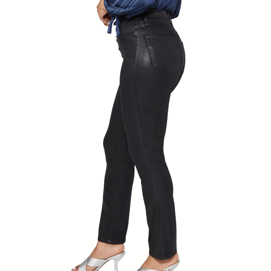 Flaunt Denim - Accent in Black Fog Luxe Coating