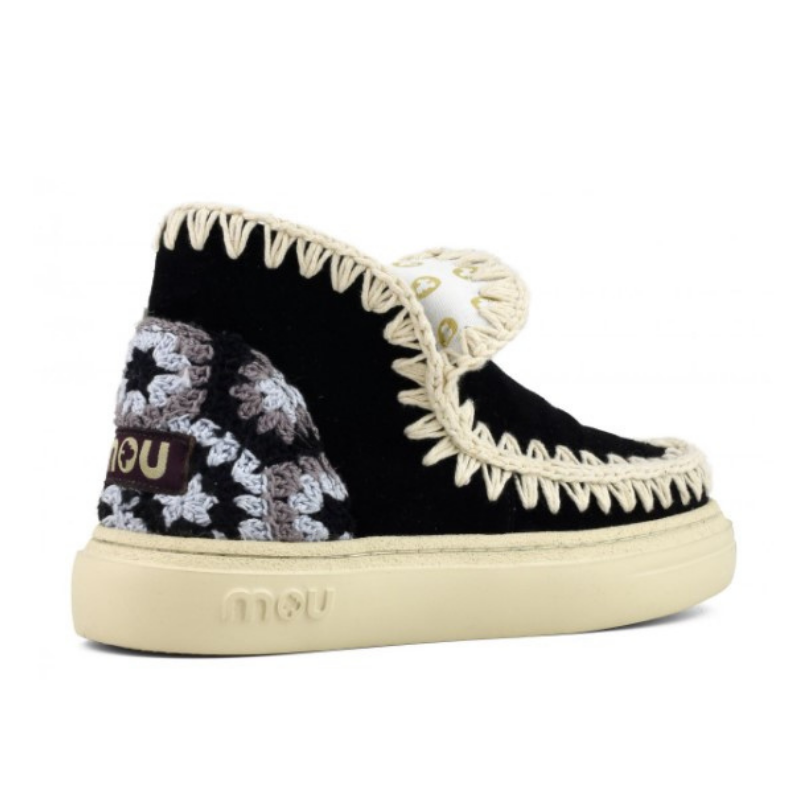 Bold Eskimo Sneaker with Crochet Heel