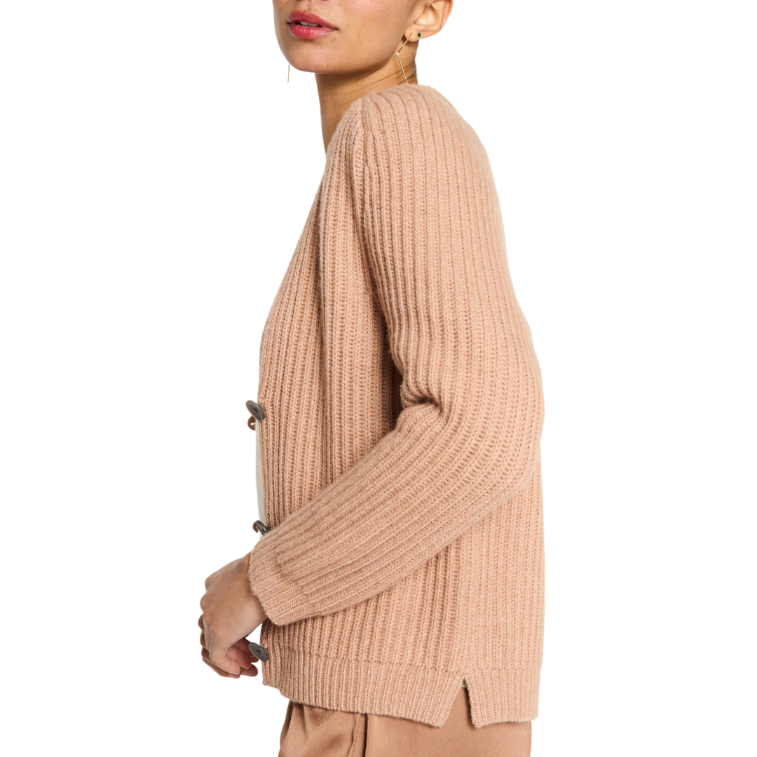 Luca Cardigan in Miele Mélange