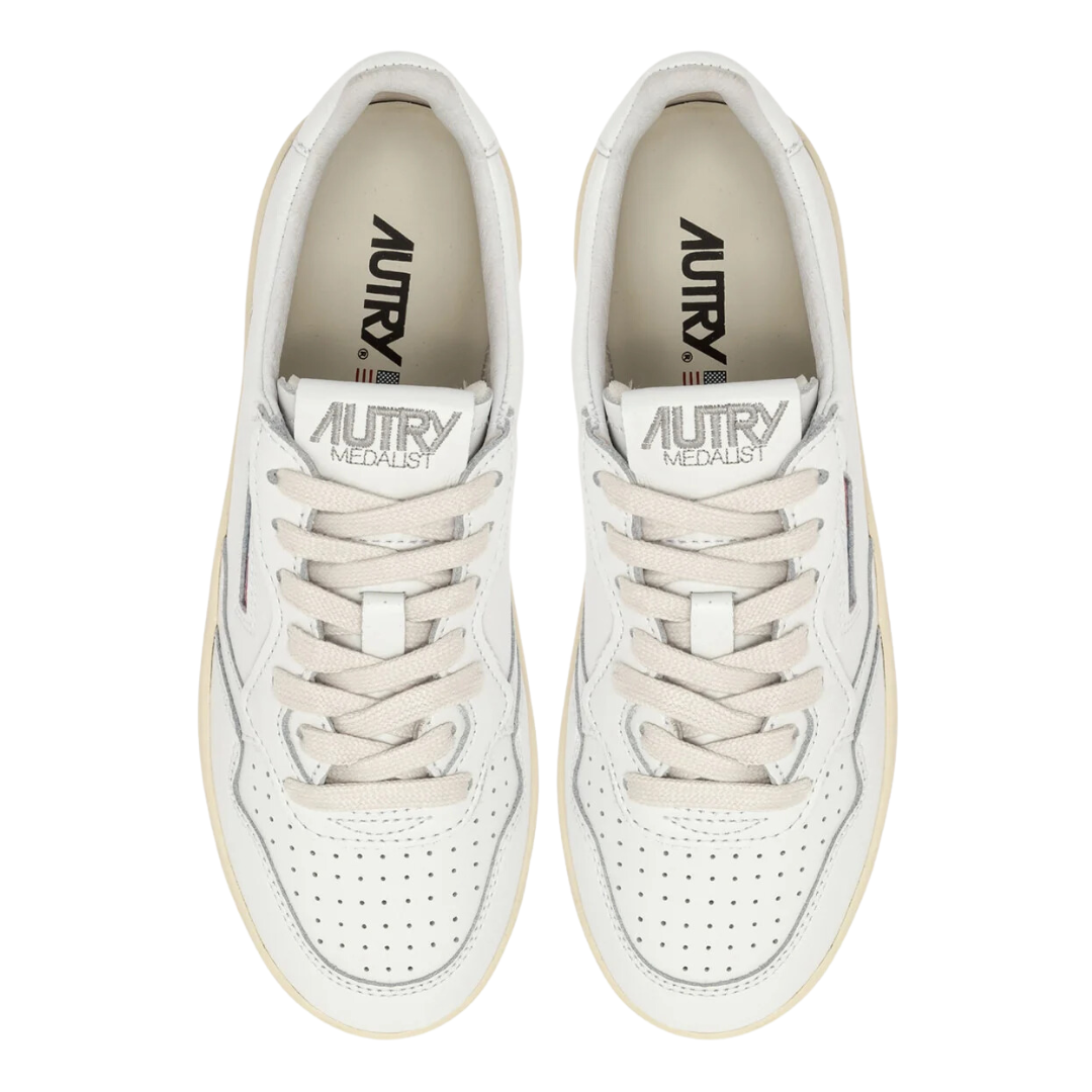 Medalist Platform Sneakers in White