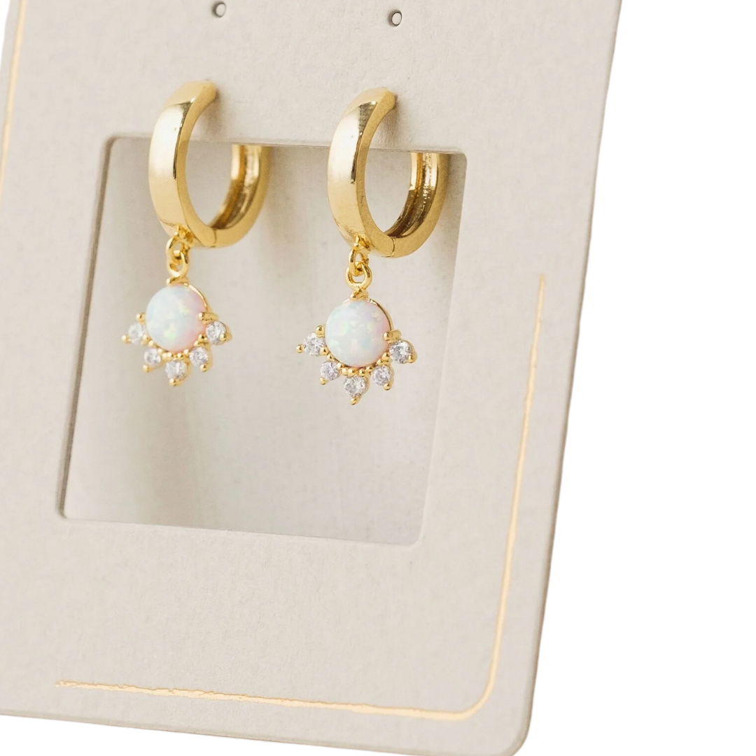 Juno Huggie Hoop Earrings in Gold