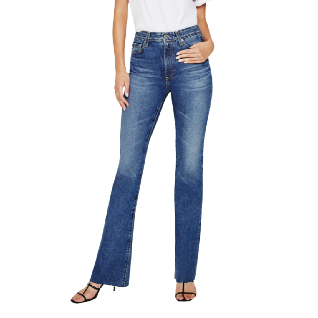 Alexxis High Rise Bootcut Jean in 10 Years ellewood