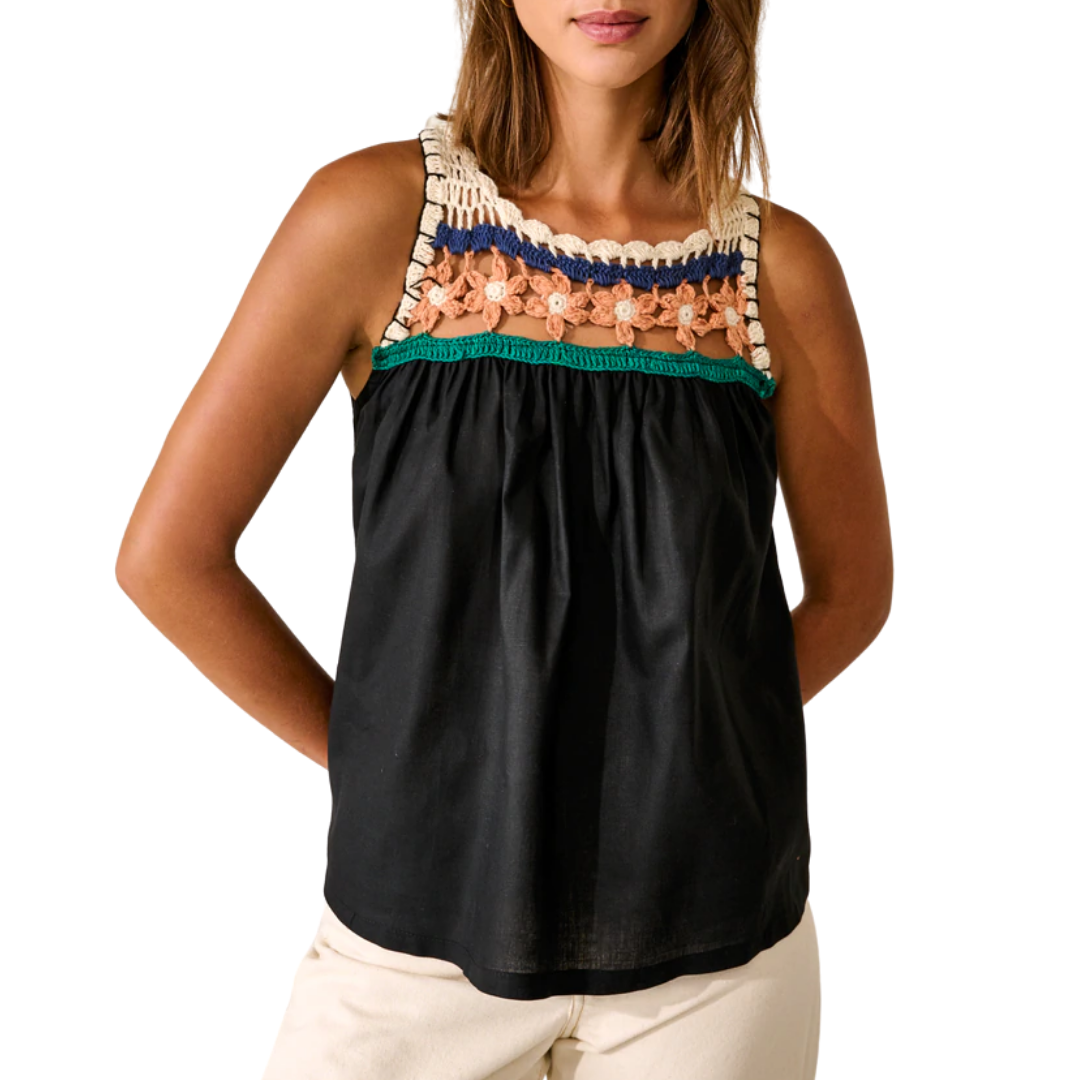 Marles Top in Off Black