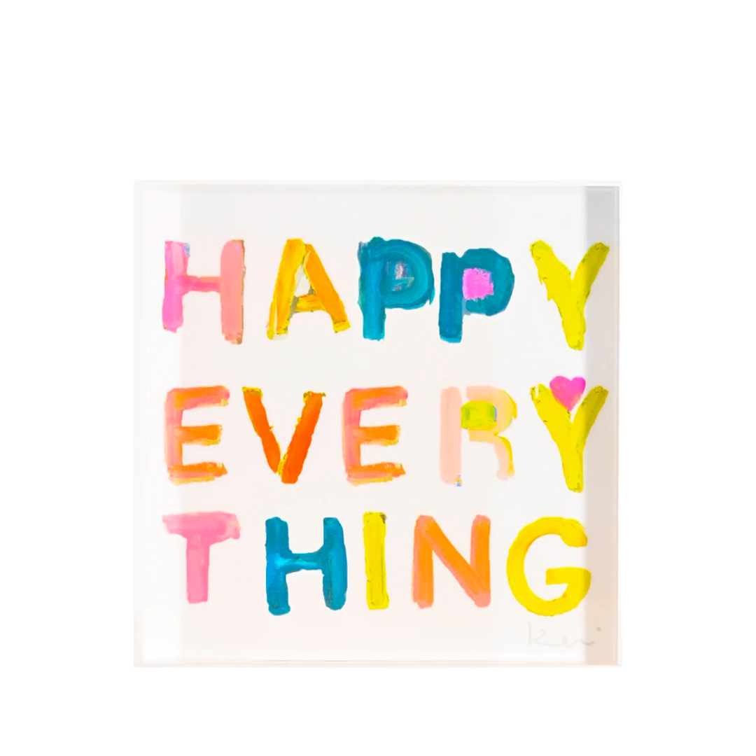 Happy Everything Block of Love in Multi