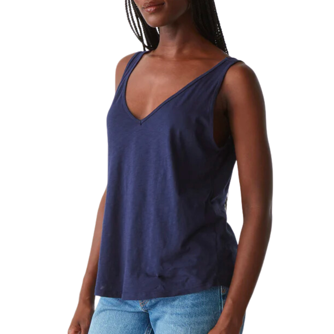 Scarlett V-Neck Tank in Nocturnal