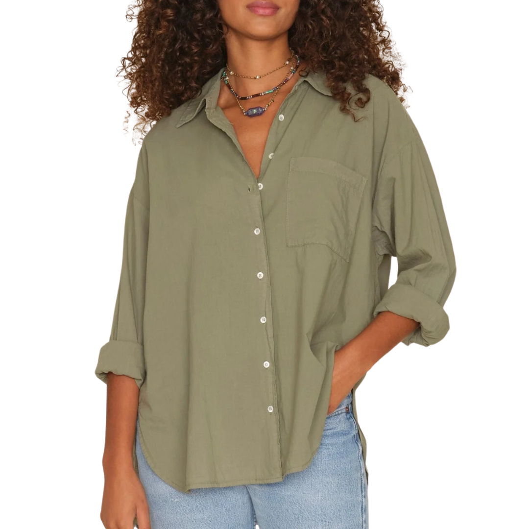 Sydney Shirt in Green Army