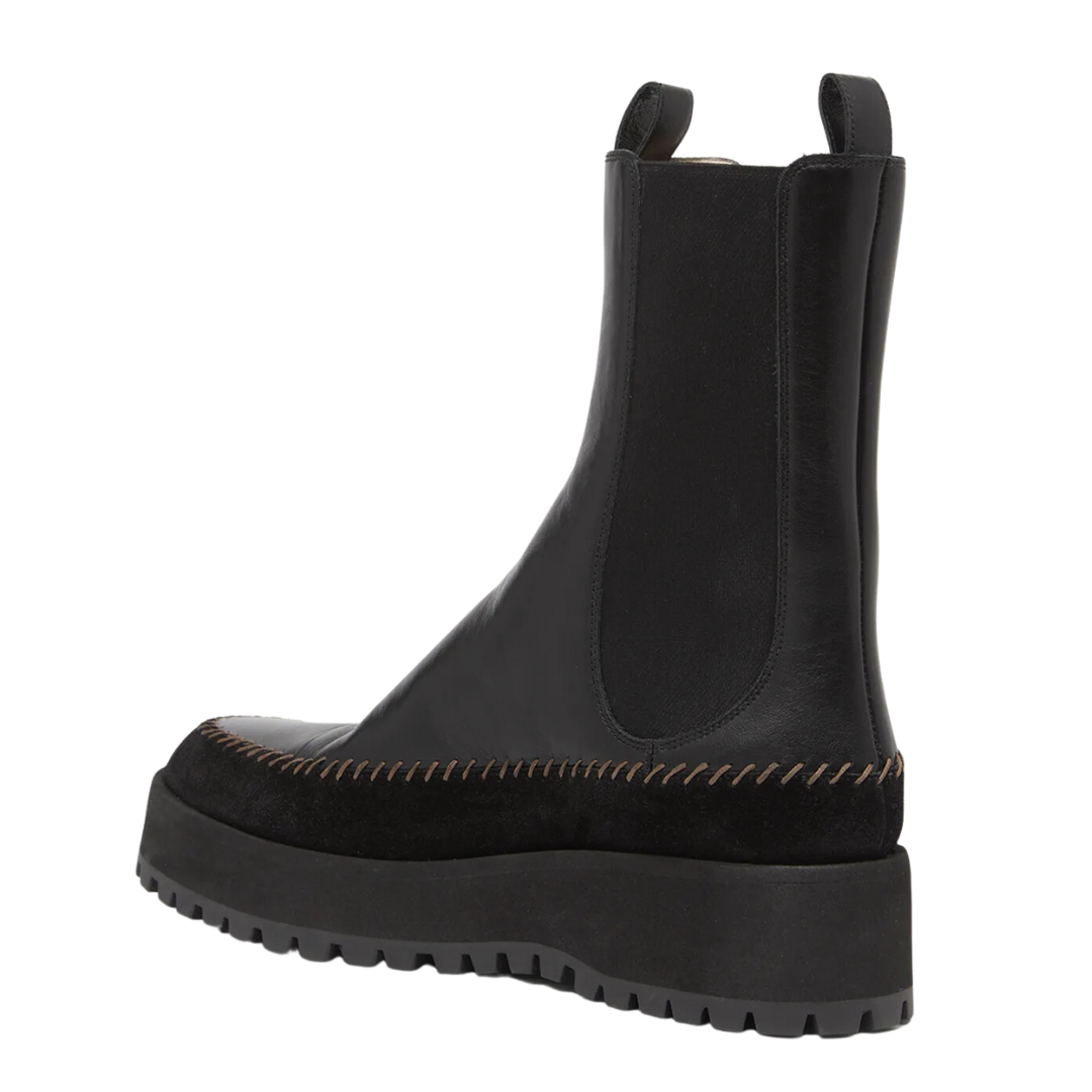 Jodie Chelsea Lug Sole in Noir