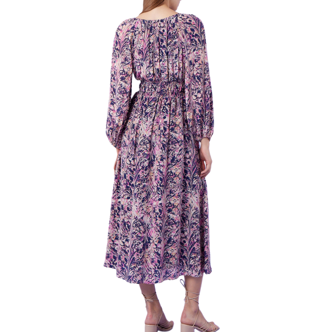 Lauren Dress in Marble Splatter