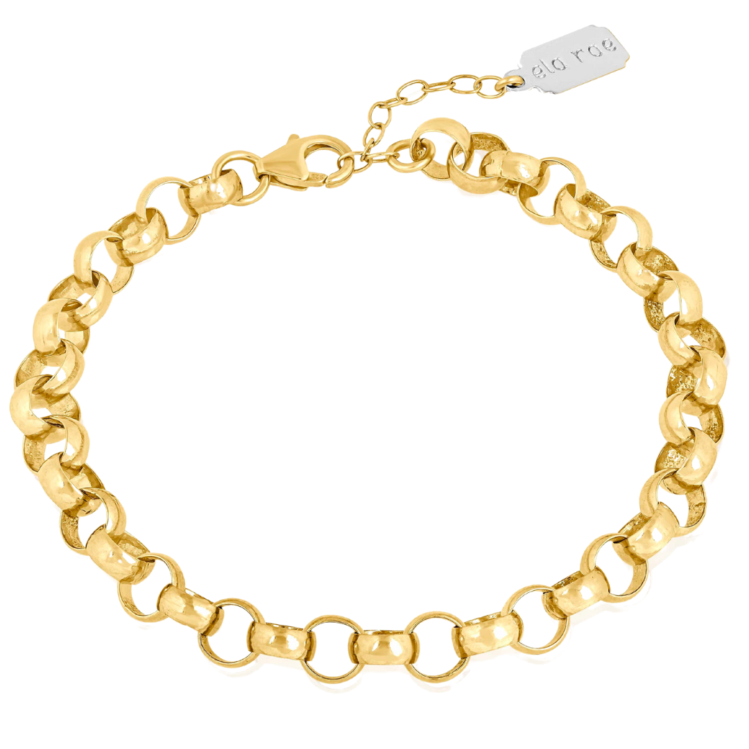 Jumbo Rolo Bracelet in Gold