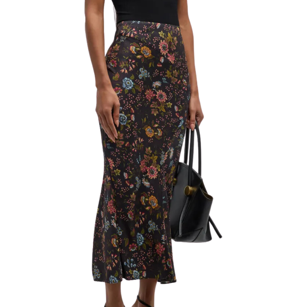 Clover Skirt in Black Multi