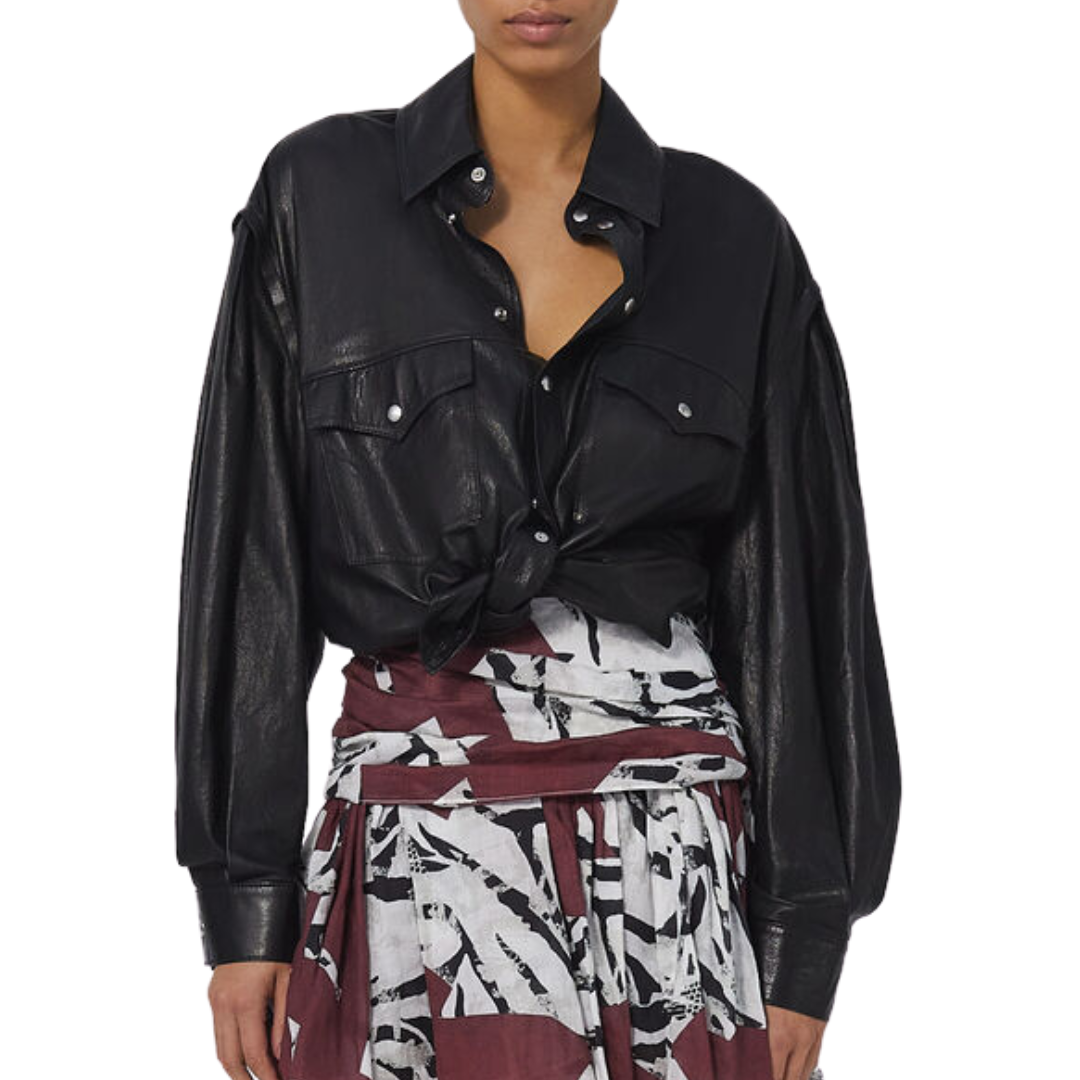 Zanzibar Oversized Overshirt in Black